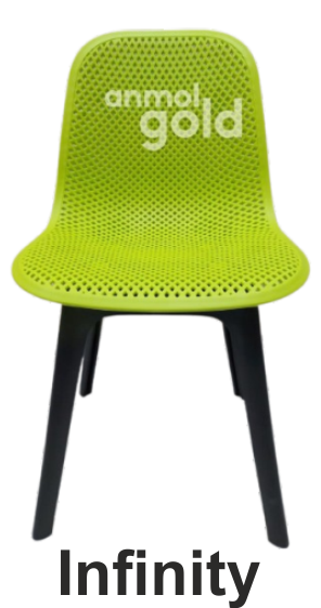 Infinity Chair Anmol Infinity Chair – Modern Plastic Chair for Home, Café & Commercial Spaces - Image 1