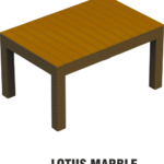 Anmol Chairs Lotus Marble Table – Premium Rectangular Table