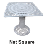 Anmol Chairs Net Square Dining Table – Modern Woven Design