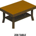 Anmol Chairs Zen Table – Premium Rectangular Plastic Table with Storage Shelf